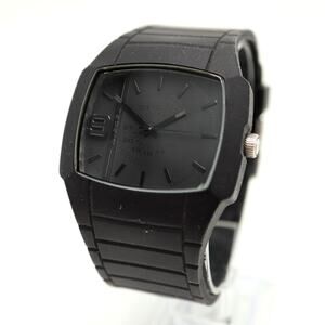Diesel Mens Blackout Stealth 45mm Watch Silicone Strap All Black w New Battery